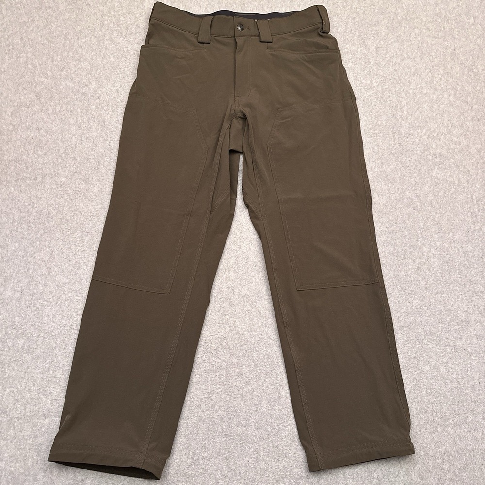 Duluth Trading Armachillo Flex‎ Chino Pants Men's 32x29 Brown Standard Fit 60111